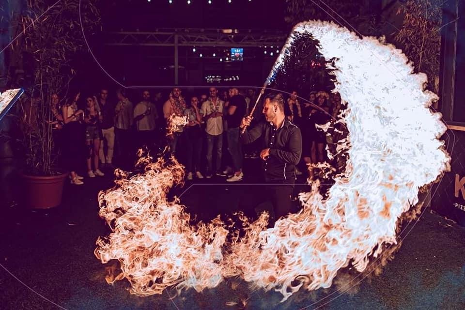 Tűzzsonglőr show