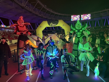LED zsonglőr műsor